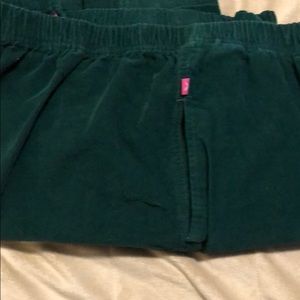 WOMAN WITHIN CORDOROY GREEN PANTS SIZE 32W